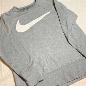 Nike Gray Sweatshirt with White Logo